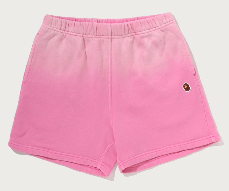 A BATHING APE Ladies' GARMENT DYE ONE POINT SWEAT SHORTS