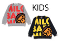 A BATHING APE BAPE KIDS BIG BABY MILO CREWNECK SWEATSHIRT