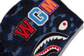 A BATHING APE COLOR CAMO CROCHET RELAXED FIT SHARK FULL ZIP HOODIE