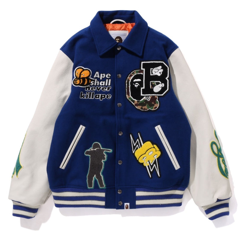 A BATHING APE BAPE VARSITY JACKET