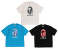 A BATHING APE PALM TREE CAMO BY BATHING APE RELAXED FIT TEE