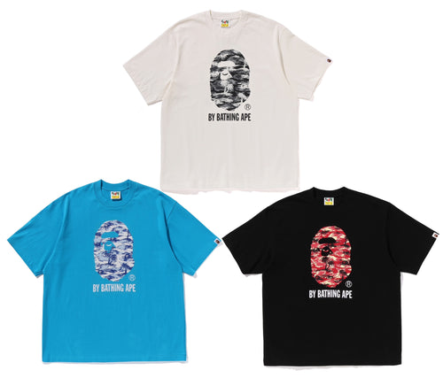 A BATHING APE PLAM TREE CAMO BY BATHING APE RELAXED FIT TEE