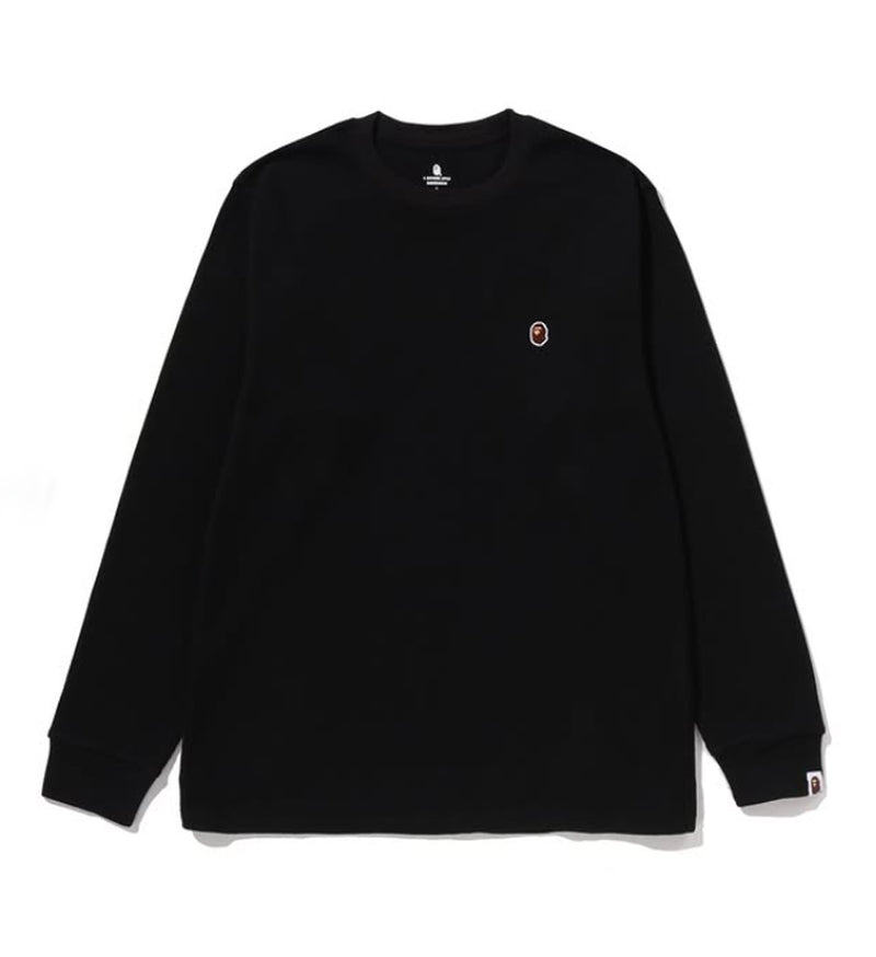 A BATHING APE APE HEAD ONE POINT THERMAL L/S TEE