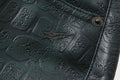A BATHING APE Ladies' CROC PATTERN A BATHING APE LEATHER SKIRT