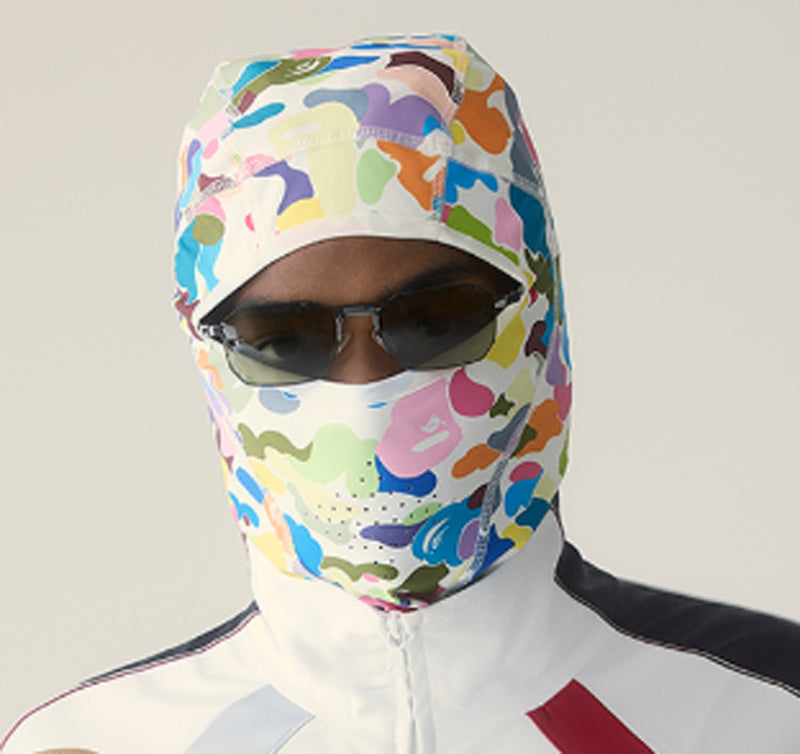 A BATHING APE MULTI CAMO BALACLAVA