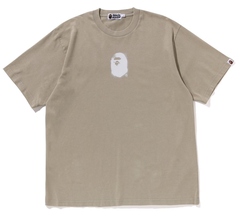 A BATHING APE PIGMENT PRINT APE HEAD RELAXED FIT TEE