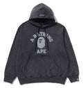 A BATHING APE GARMENT DYE COLLEGE PULLOVER HOODIE