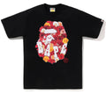 A BATHING APE ROSE APE HEAD TEE