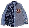 A BATHING APE ASIA CAMO PATCHWORK SHIRT