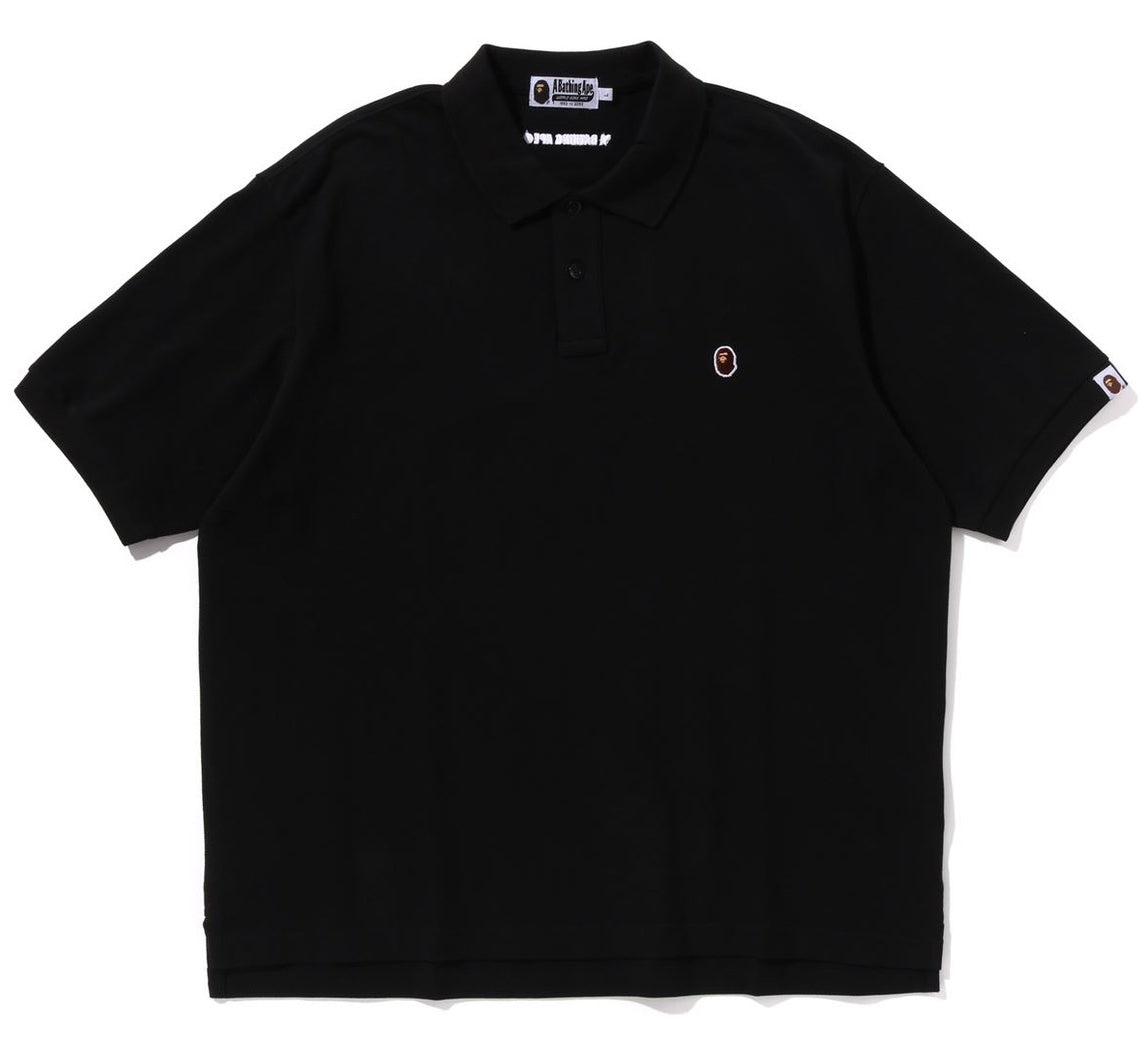 A BATHING APE ONE POINT RELAXED FIT POLO SHIRT happyjagabee store