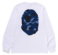 A BATHING APE COLOR CAMO BIG APE HEAD L/S TEE