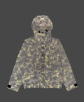 A BATHING APE COLOR CAMO REFLECTIVE RIPSTOP SHORT SNOWBOARD JACKET
