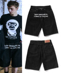 A BATHING APE COMME des GARCONS CDG OSAKA Limited RELAXED FIT DENIM SHORTS