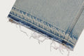 A BATHING APE Ladies' SHARK EMBROIDERY SUPER WIDE DENIM PANTS