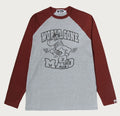 A BATHING APE WGM BEASTE COLLEGE RAGLAN SLEEVE LS TEE
