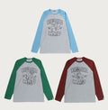 A BATHING APE WGM BEASTE COLLEGE RAGLAN SLEEVE LS TEE