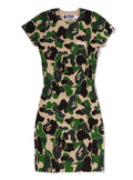 A BATHING APE Ladies' ABC CAMO BAPE LOGO  RIB ONEPIECE