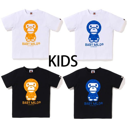 A BATHING APE BAPE KIDS STA ALLOVER BABY MILO TEE
