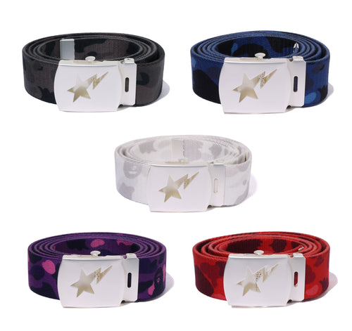 A BATHING APE COLOR CAMO STA GI BELT