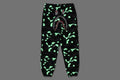A BATHING APE CITY CAMO SHARK RELAXED FIT SWEAT PANTS