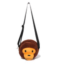 A BATHING APW BAPE KIDS BABY MILO FACE PLUSH DOLL SHOULDER BAG