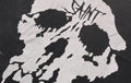 A BATHING APE BAPE x SAINT MXXXXXX SKULL L/S TEE