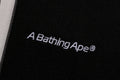 A BATHING APE WILD LEOPARD PATTERN OVERSIZED FIT TRACK PANTS