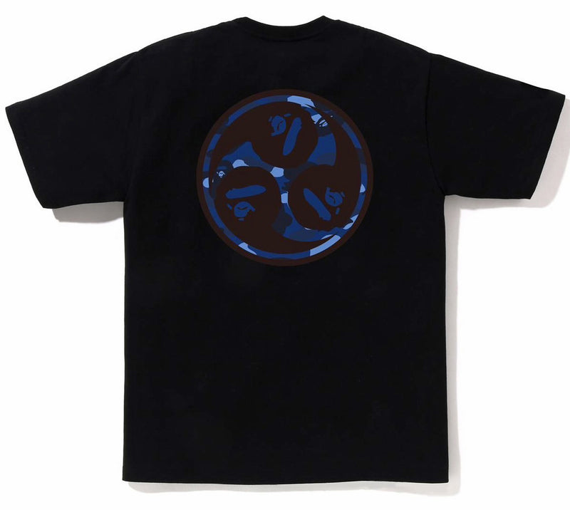 A BATHING APE COLOR CAMO JAPAN CULTURE MITSUDOMOE TEE ( JAPAN LIMITED )