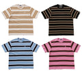 A BATHING APE ONE POINT STRIP RELAXED FIT TEE