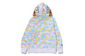 A BATHING APE NEW MULTI CAMO BABY MILO REGULAR FIT FULL ZIP HOODIE - happyjagabee store