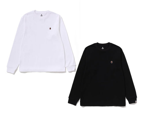 A BATHING APE APE HEAD ONE POINT THERMAL L/S TEE
