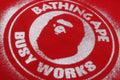 A BATHING APE SPRAY PRINT BUSY WORKS RELAXED FIT TEE
