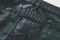 A BATHING APE Ladies' CROC PATTERN A BATHING APE LEATHER SKIRT