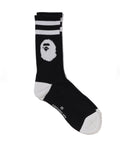 A BATHING APE APE HEAD LINE SOCKS