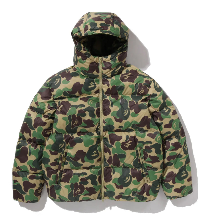 A BATHING APE ABC CAMO DOWN JACKET