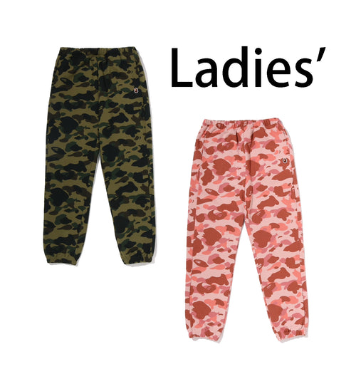 A BATHING APE Ladies' 1ST CAMO APE HEAD ONE POINT SWEAT PANTS