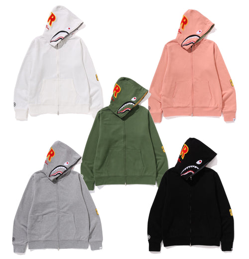 A BATHING APE 2ND SHARK FULL ZIP HOODIE