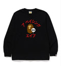 A BATHING APE TOKYO KATAKANA COLLEGE L/S TEE ( Tokyo Limited )