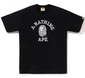 A BATHING APE WILD LEOPARD PATTERN COLLEGE TEE