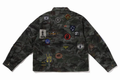 A BATHING APE HYBRID CAMO MULTI BADGE JACKET