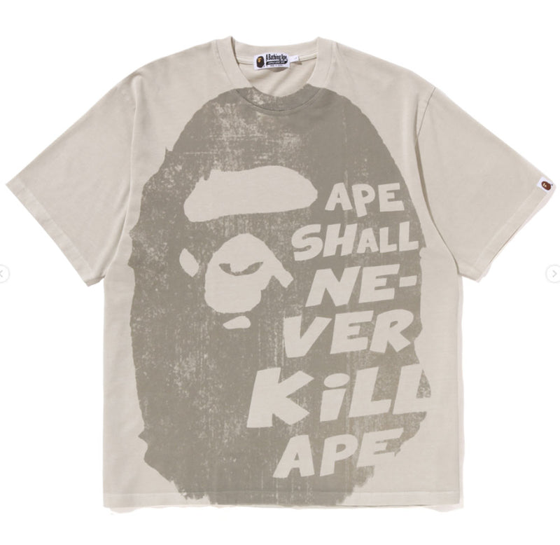 A BATHING APE BAPE BIG APE HEAD TEE