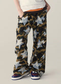 A BATHING APE Ladies' STA OVER PRINT 1ST CAMO CRYSTAL STONE SWEAT PANTS