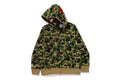 A BATHING APE ABC CAMO 2ND APE FULL ZIP HOODIE