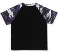 A BATHING APE BAPE KIDS GLITCH WOODLAND CAMO BY BATHING APE TEE