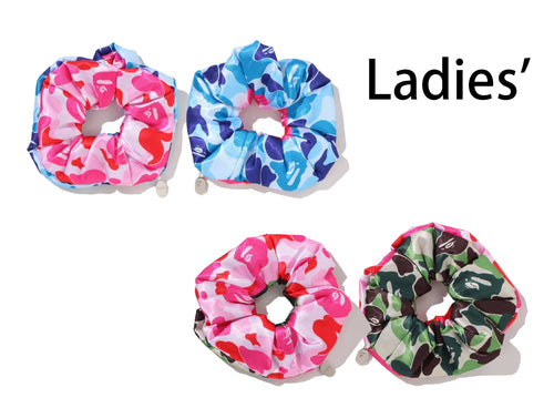 A BATHING APE Ladies' ABC CAMO SCRUNCHIE
