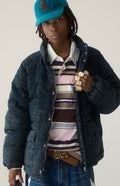A BATHING APE BY BATHING APE STRIPE RELAXED FIT POLO LS TEE