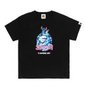A BATHING APE BAPE KIDS BAPE x DISNEY STITCH ABC CAMO BIG APE HEAD TEE
