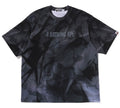 A BATHING APE OVERALL PRINT LOGO RELAXED FIT TEE