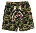 A BATHING APE ABC CAMO SHARK SWEAT SHORTS