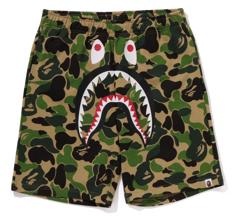 A BATHING APE ABC CAMO SHARK SWEAT SHORTS